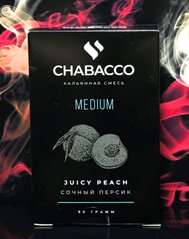 Тютюн Chabacco Juicy Peach (Соковитий Персик), 50 г