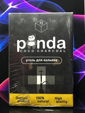 Уголь кокосовый Panda (72 шт), 1 килограмм